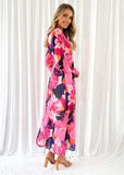 Chrys Midi Dress - Rose Floral