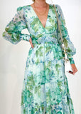 Kamellia Maxi Dress - Mint Floral