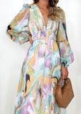 Anniston Maxi Dress - Mint Swirl